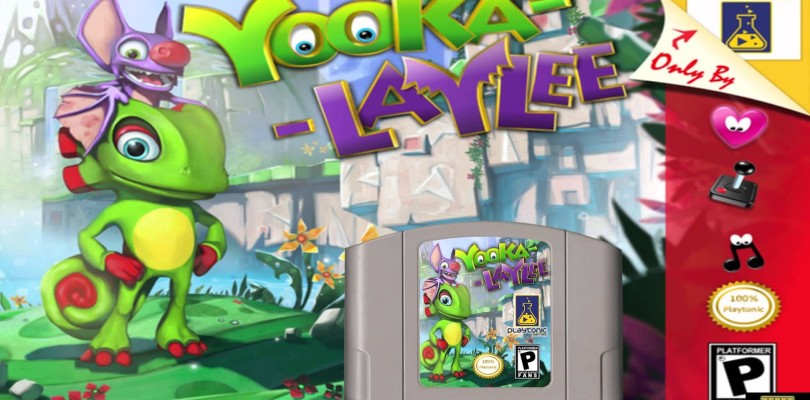 Playtonic divulga primeira imagem oficial do cartucho de Nintendo 64 de Yooka-Laylee