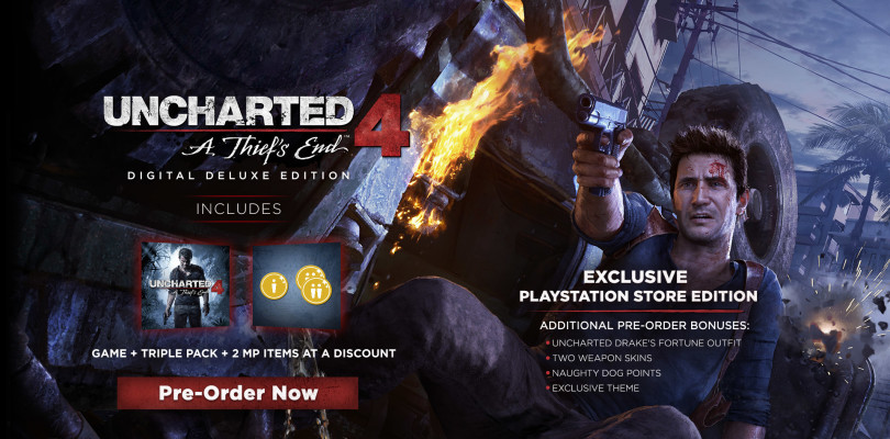 Uncharted 4: A Thief’s End – Naughty Dog adia o jogo para 26 de abril de 2016