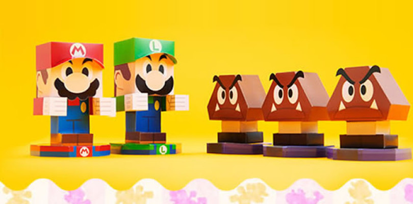 Monte seu próprio Papercraft de Mario & Luigi: Paper Jam